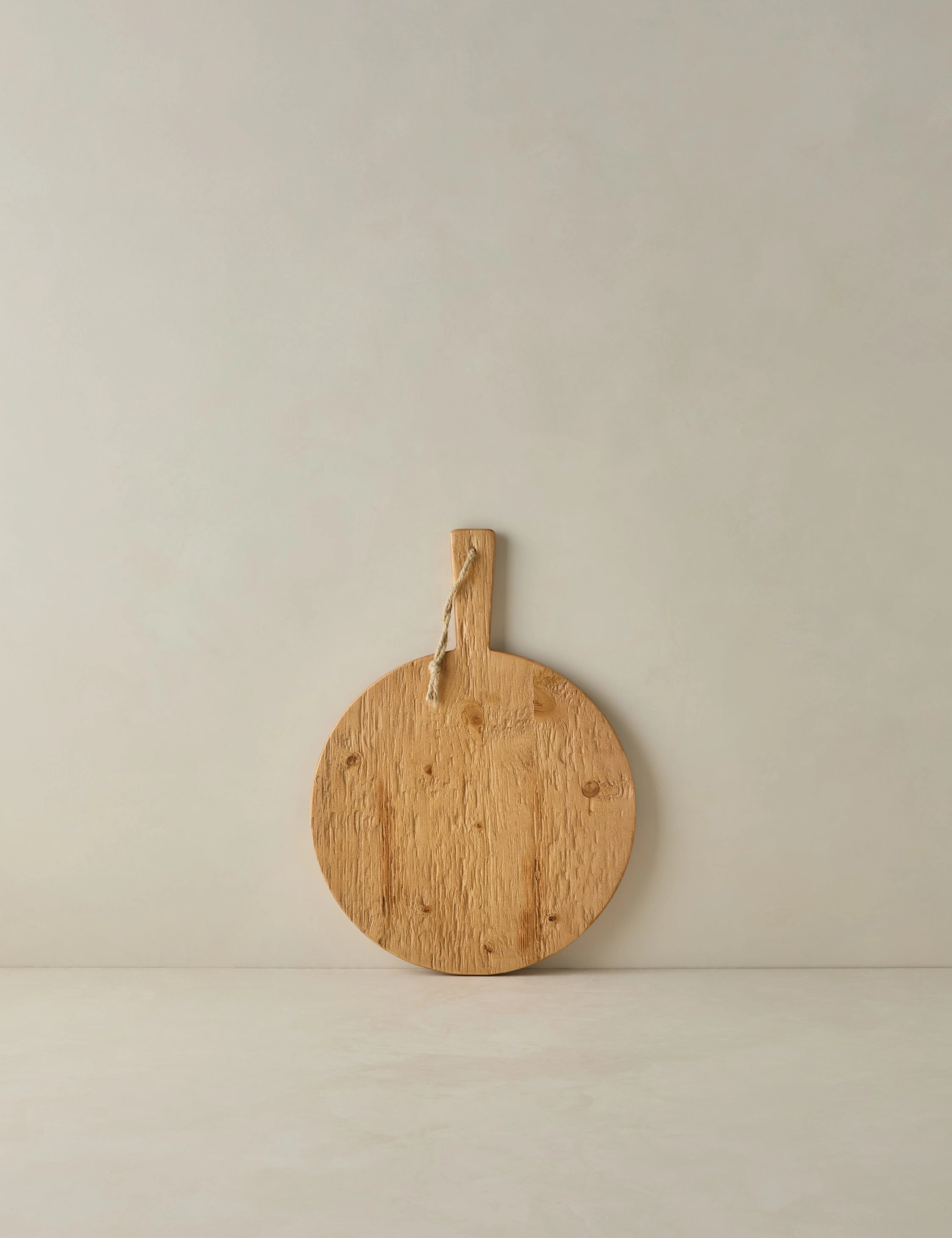 Handcrafted Round Pine Serving Board by etHOME