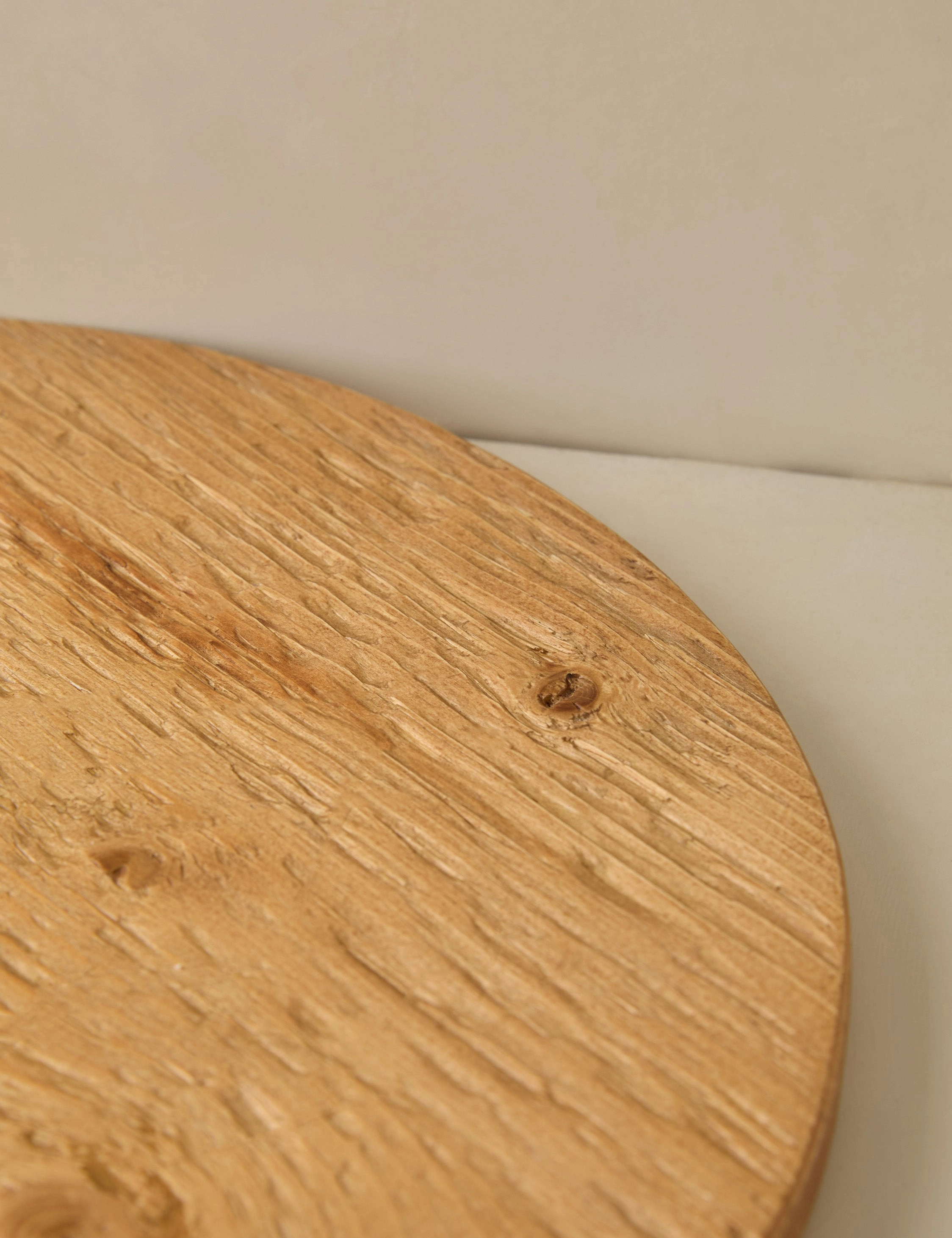 Handcrafted Round Pine Serving Board by etHOME