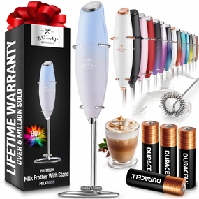 Handheld Milk Frother with 4 Duracell Batteries and Stand Included Cooking Tools & Accessories hot price
