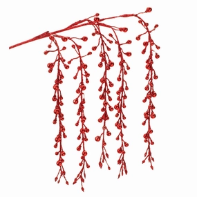 Hanging Berry Branch (Set of 2) 26"H Plastic Faux Florals cheap bouquet decor