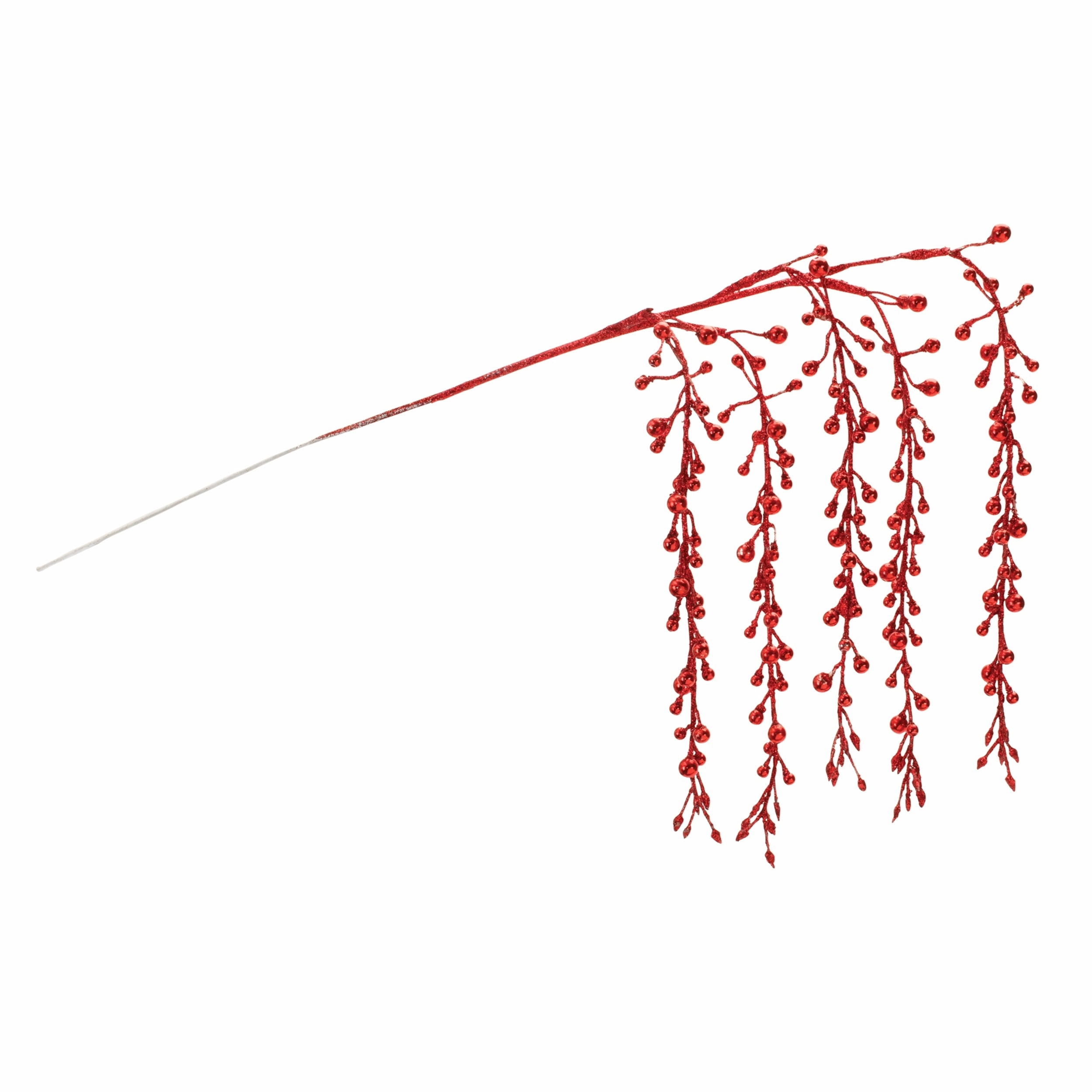 Hanging Berry Branch (Set of 2) 26"H Plastic