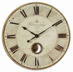 Harrison Gray 30" Wall Clock Brass Wall Clocks Timeless Sale