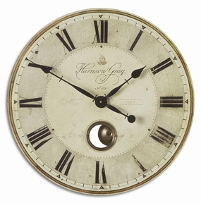 Harrison Gray Wall Clock Brass Wall Clocks Timeless Sale