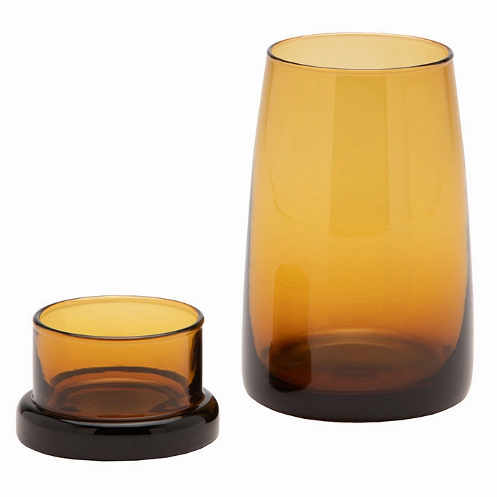 Hawley Hand Blown Glass Carafe (Amber)