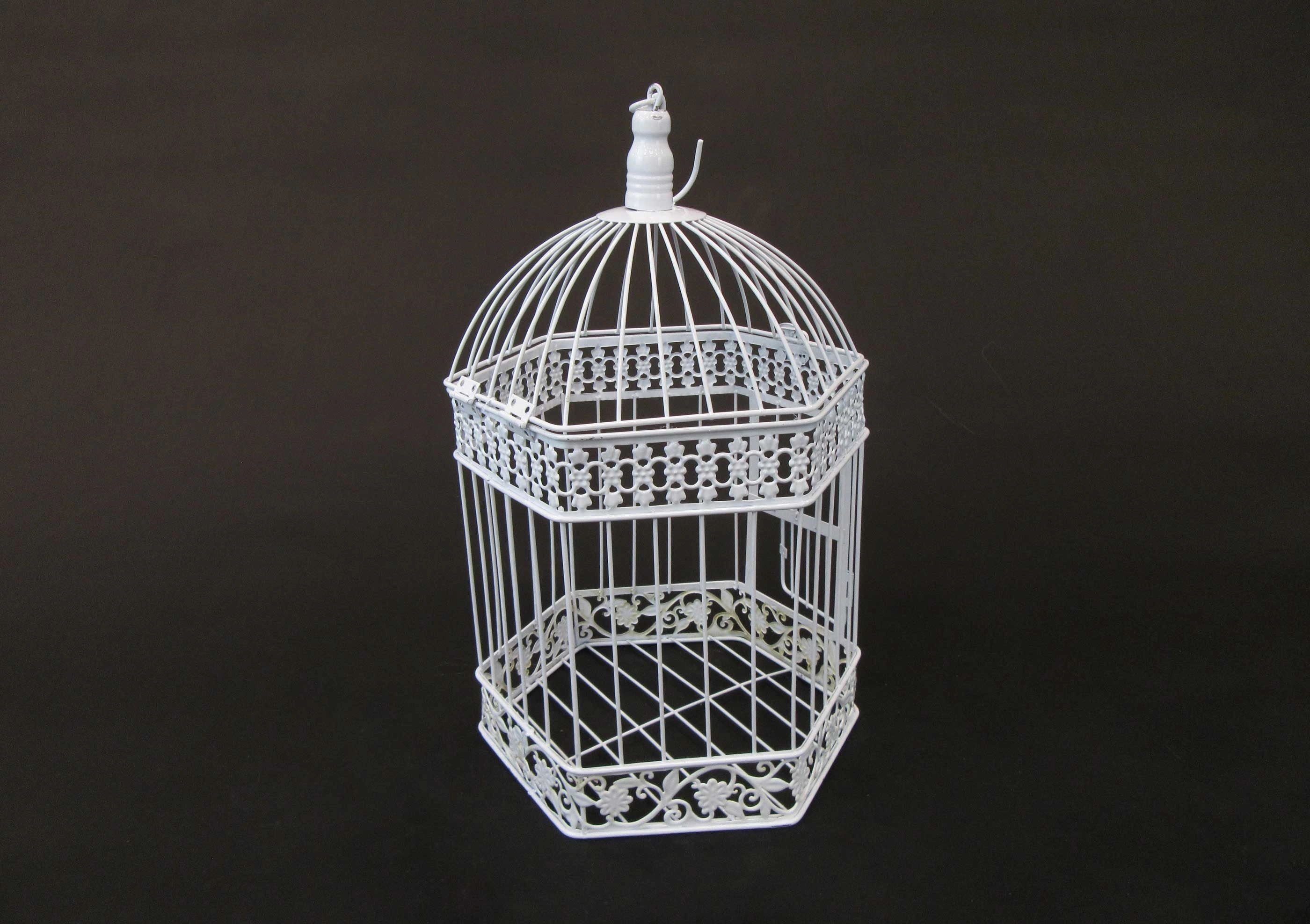 HCHD5717 - White Metal Birdcage Medium Metal Home Decor collection