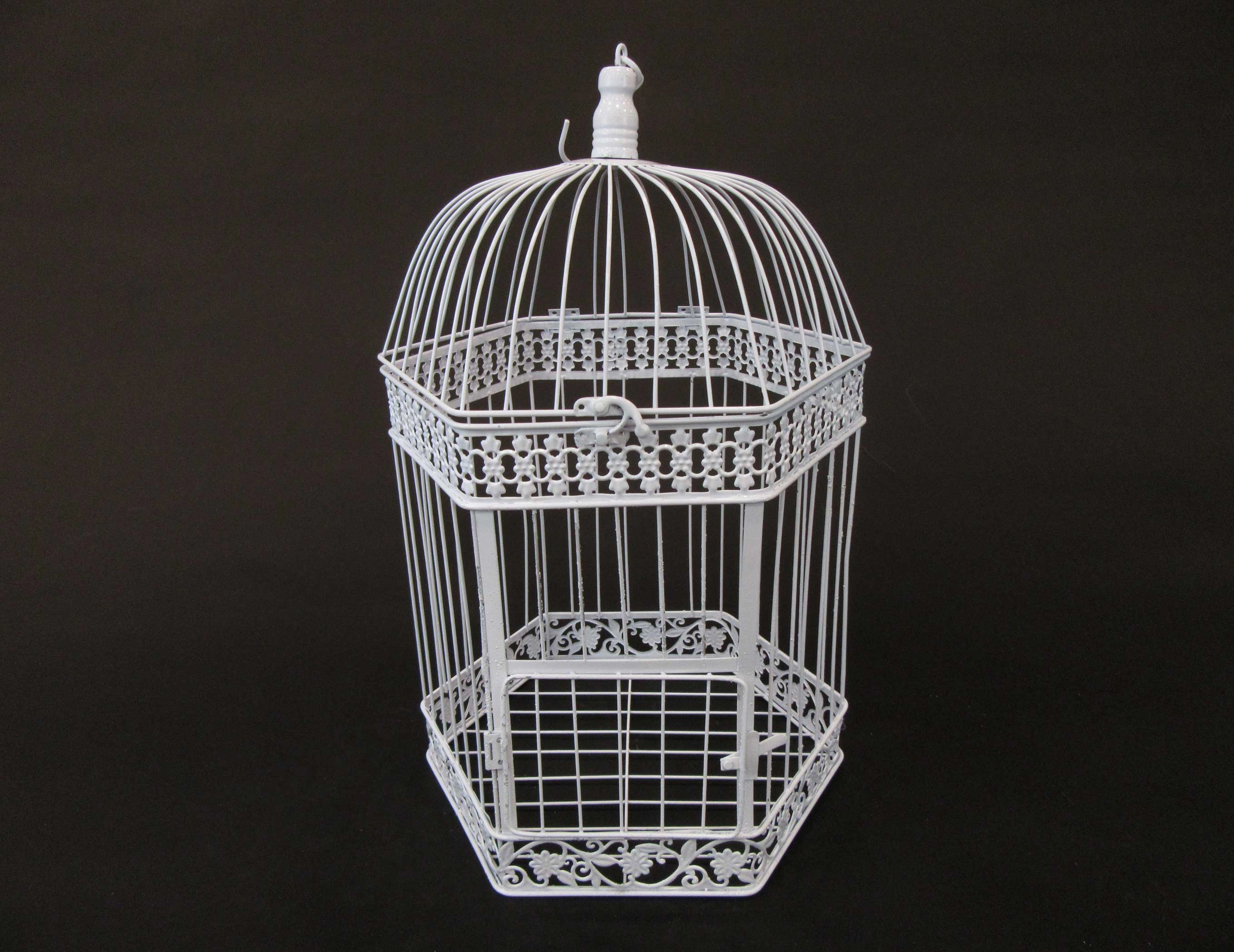 HCHD5718 - White Metal Birdcage Large Metal Home Decor collection