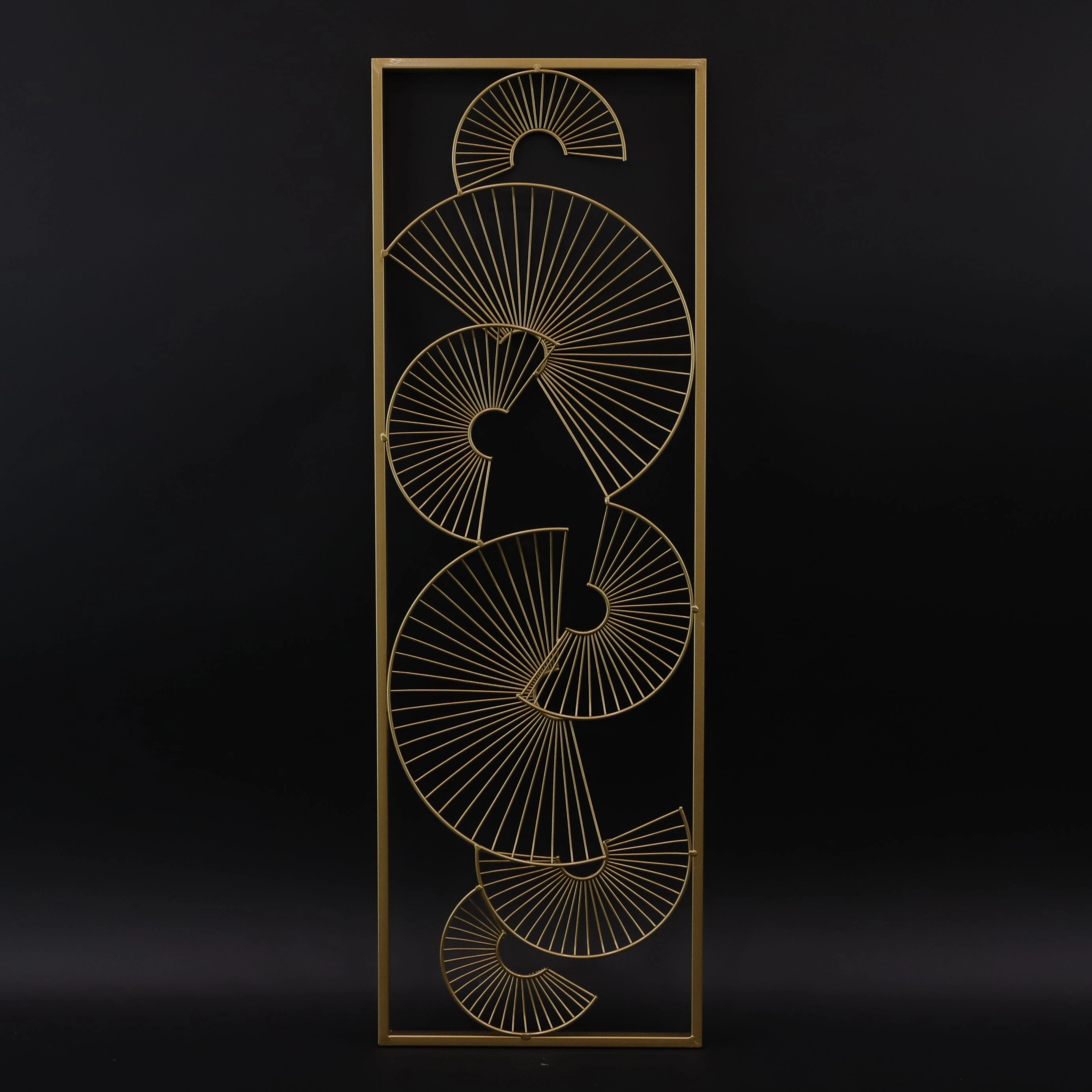 HCHD6579 - Gold Fan Left Metal Art Metal Home Decor collection