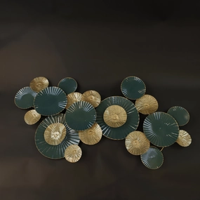 HCHD7305 - Emerald Circles Metal Art Metal Home Decor collection