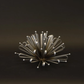 HCHD8513 - L Silver Wall Snowflake Metal Home Decor collection
