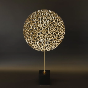 HCHD8760 - L Round Filigree Circle Metal Home Decor collection