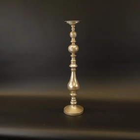 HCHD9205 - M Tall Gold Ball Candle Holder Metal Home Decor collection
