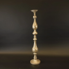 HCHD9206 - L Tall Gold Ball Candle Holder Metal Home Decor collection