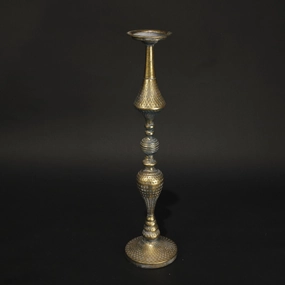 HCHD9207 - S Tall Gold Knob Candle Holder Metal Home Decor collection