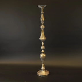 HCHD9209 - L Tall Gold Knob Candle Holder Metal Home Decor collection