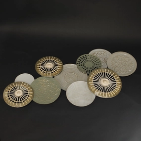 HCHD9237 - Smooth Circles Wall Art Metal Home Decor collection
