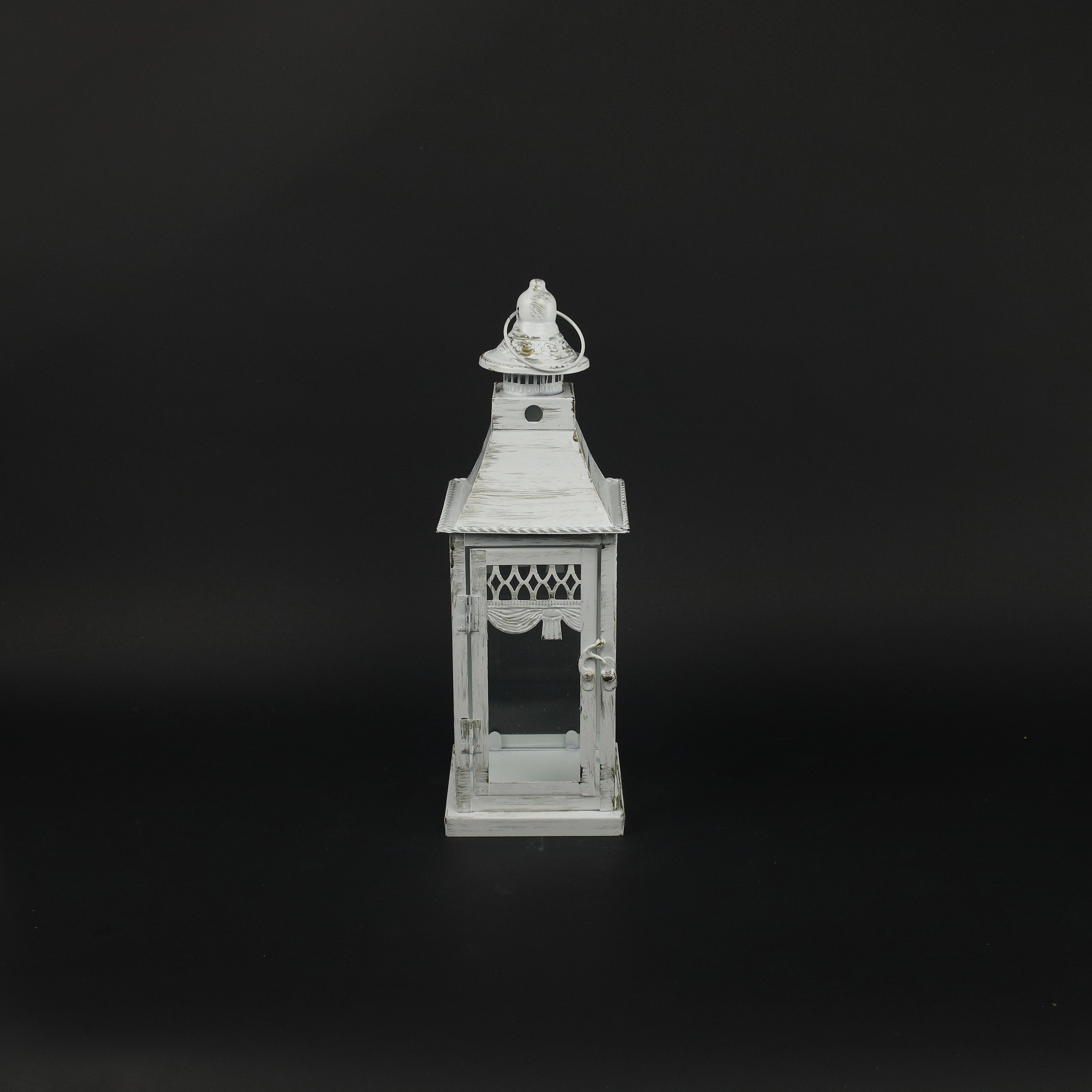 HCHD9744 - S Antique White Lantern Metal Home Decor collection