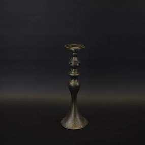 HCHD9747 - S Dark Pewter Candle Holder Metal Home Decor collection