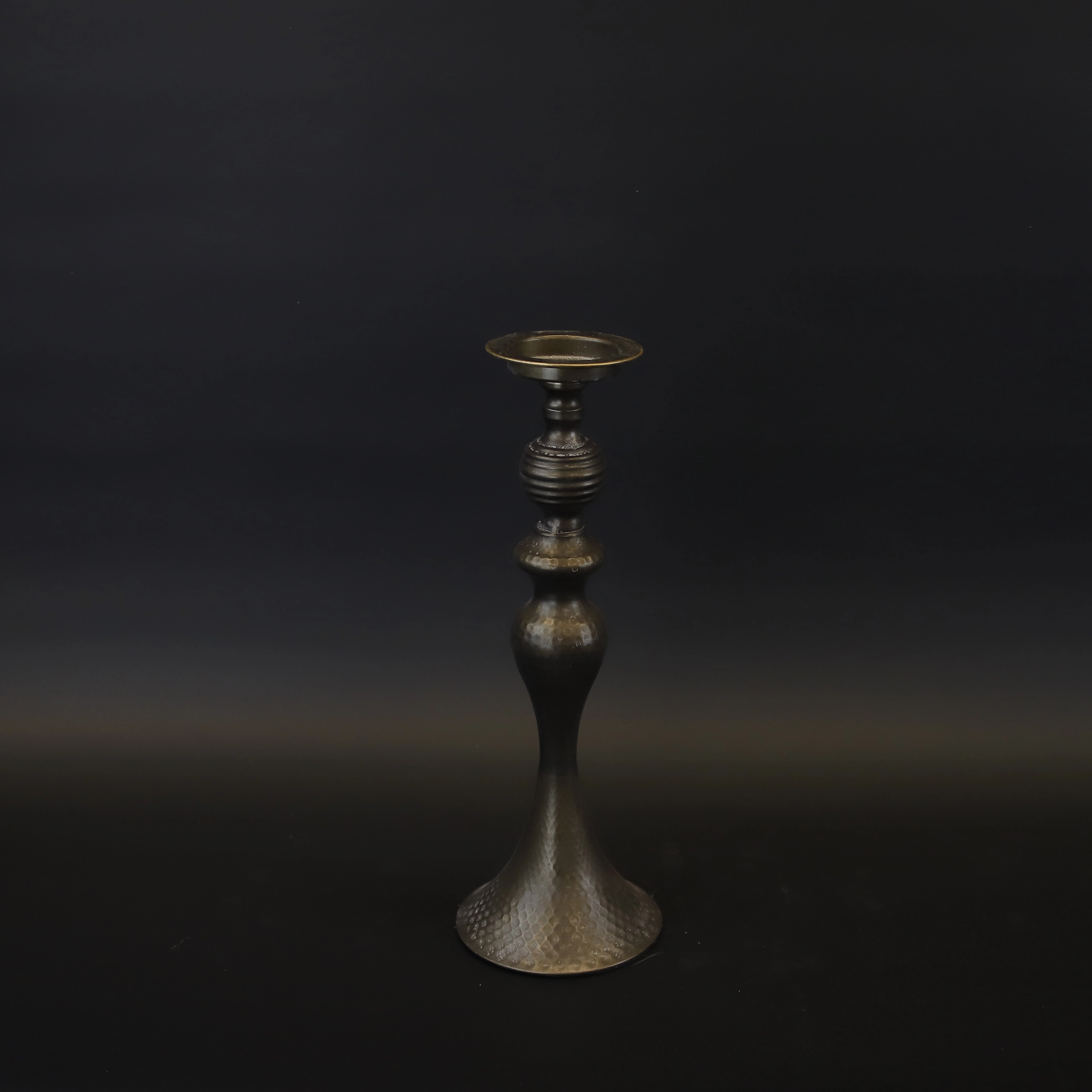 HCHD9747 - S Dark Pewter Candle Holder Metal Home Decor collection