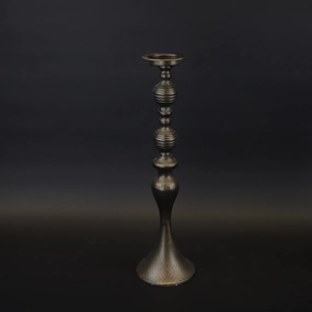HCHD9748 - M Dark Pewter Candle Holder Metal Home Decor collection