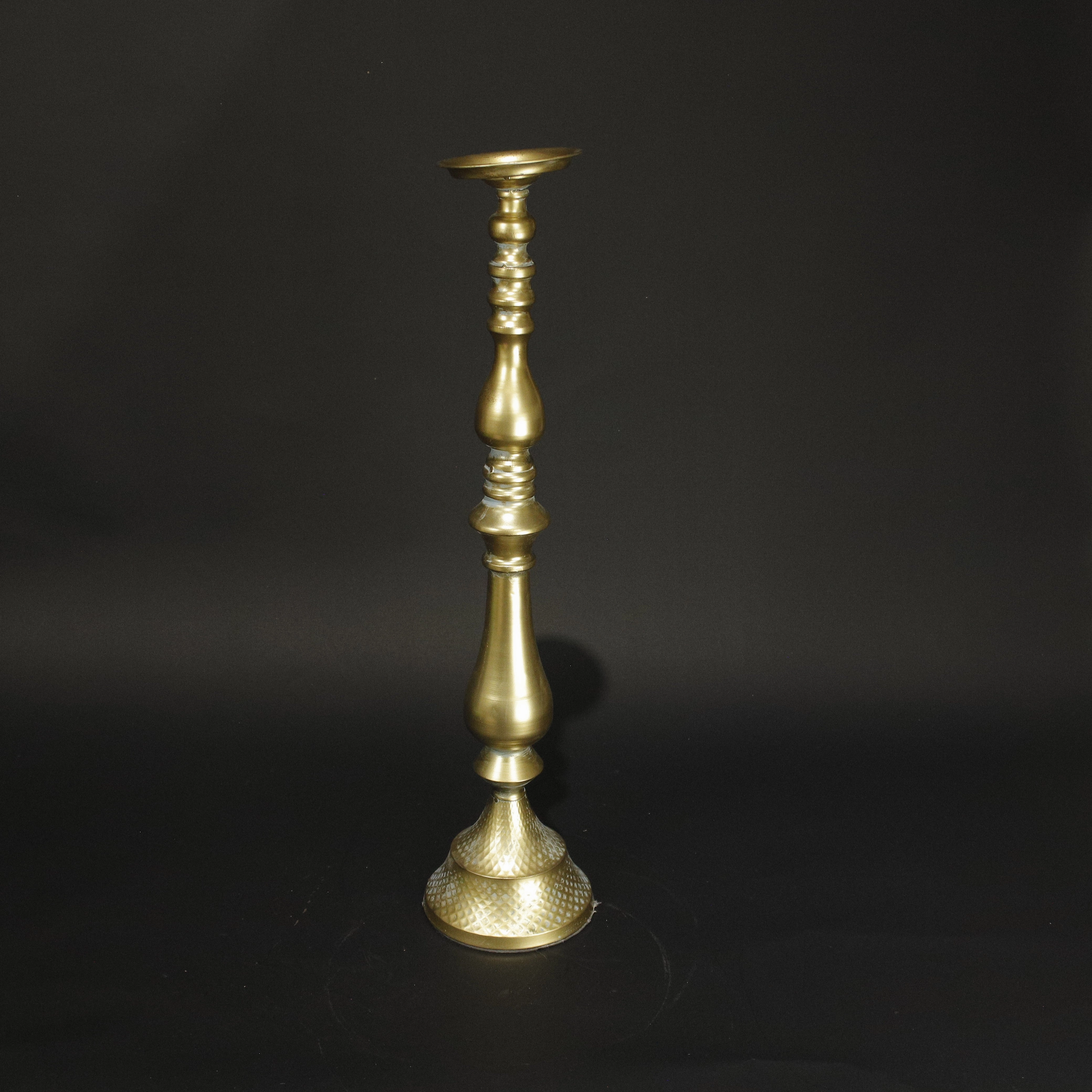 HCHD9751 - M Tall Trumpet Candle Holder Metal Home Decor collection
