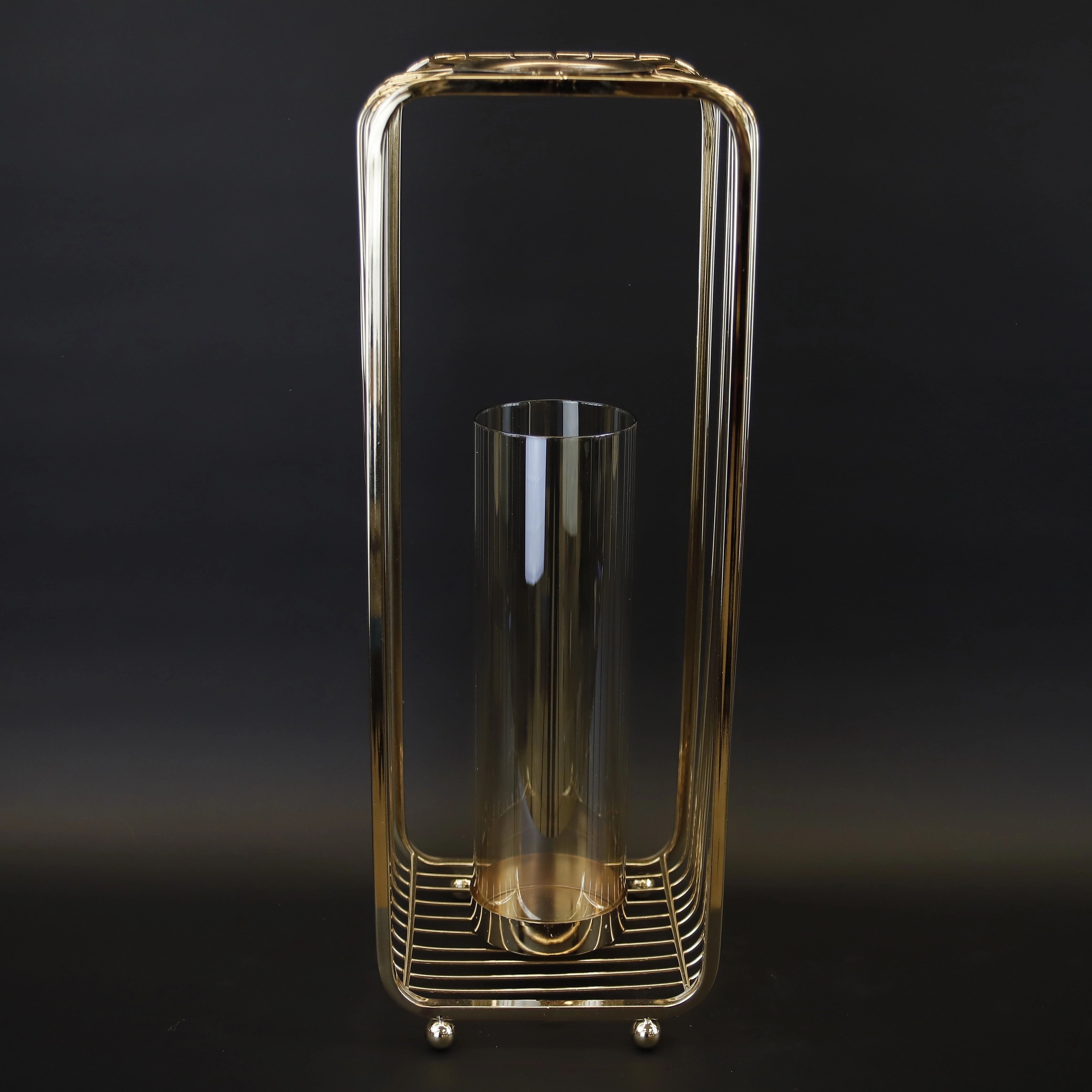 HCHD9769 - L Tall Square Candle Holder Metal Home Decor collection