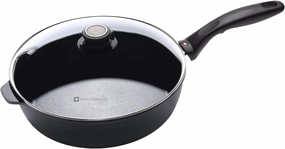 HD Nonstick Swiss Diamond 4.3 qt Saute Pan with Glass Lid, Induction Cookware online kitchen sale