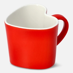 Heart shaped red mug - 330 ml Kitchen Tableware at affordable prices