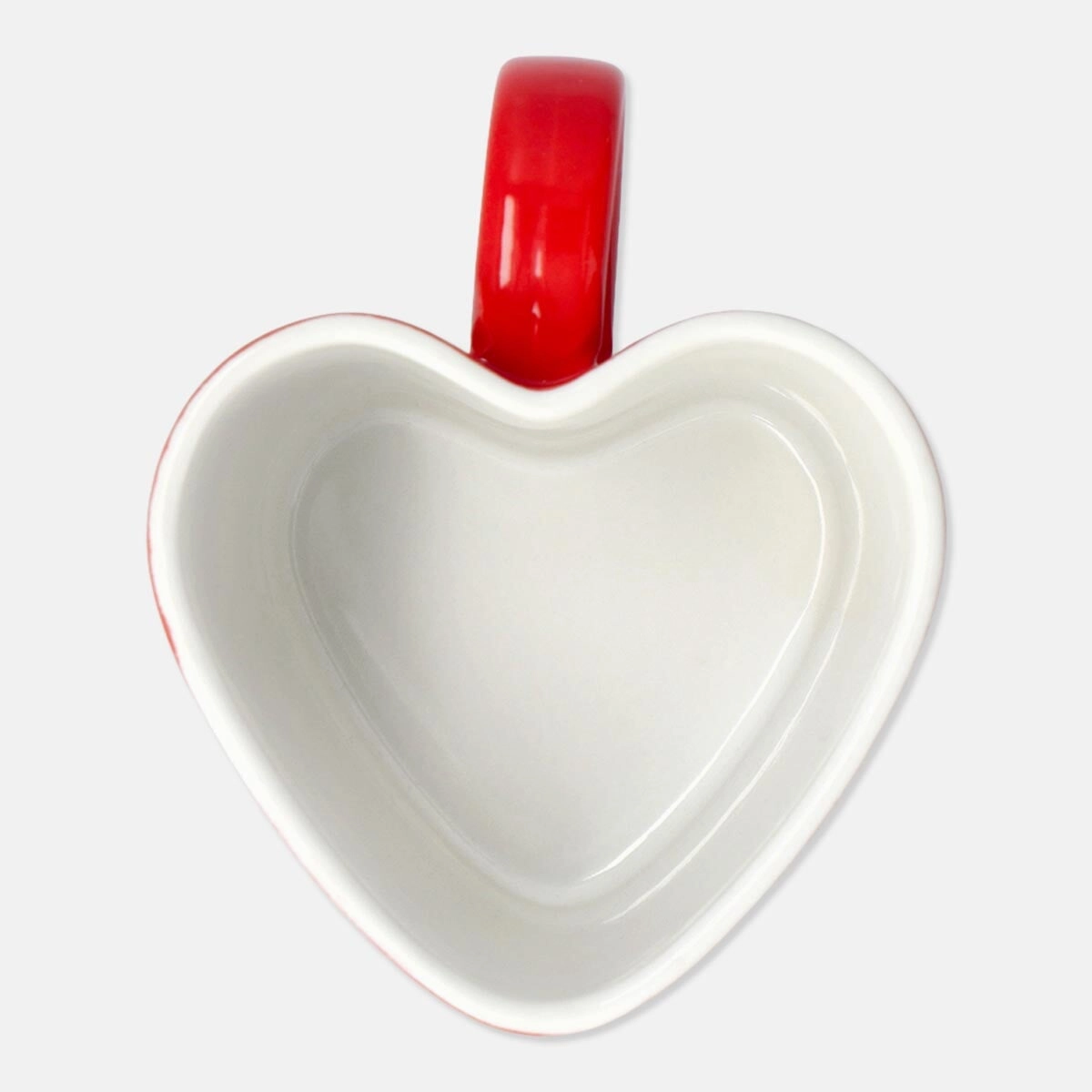 Heart shaped red mug - 330 ml