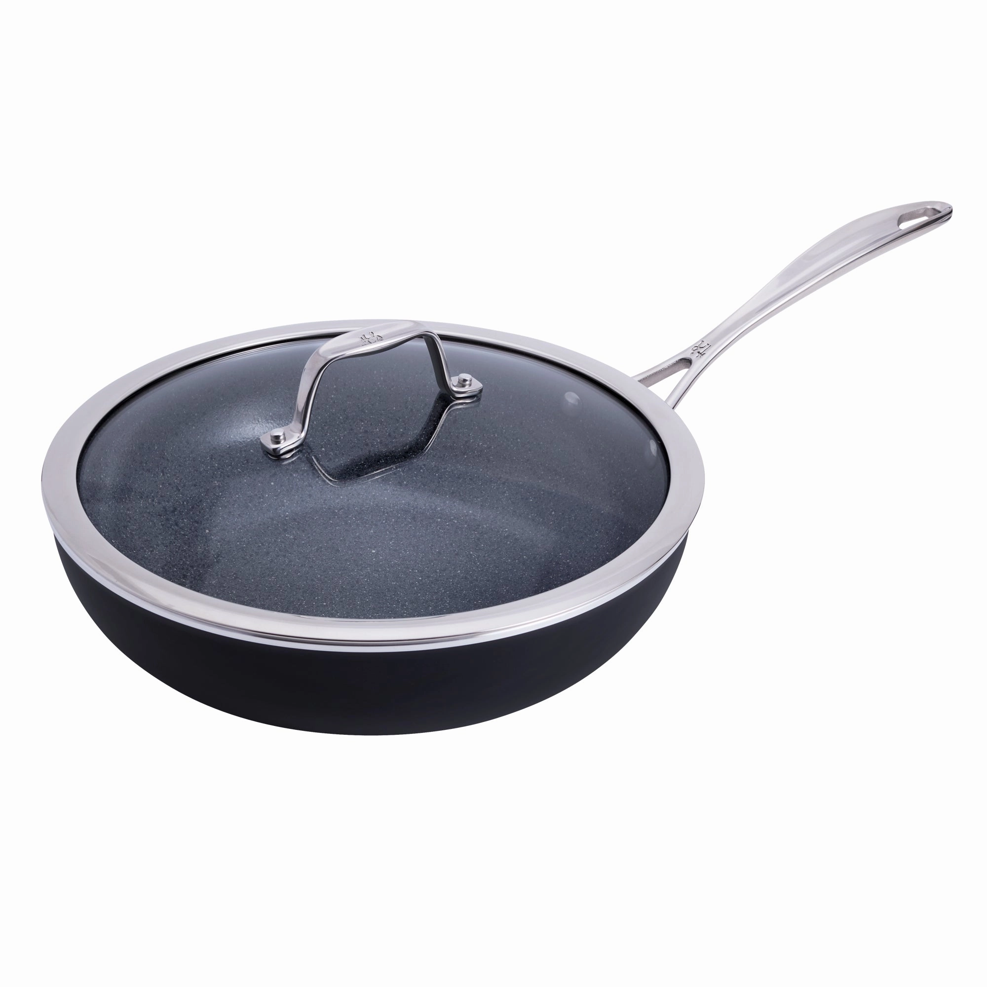 Henckels Capri Ceramic 11-inch Aluminum Ceramic Nonstick Perfect Pan with Lid Cookware hot cookware outlet