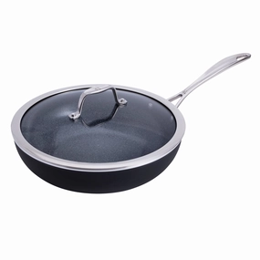 Henckels Capri Ceramic 11-inch Aluminum Ceramic Nonstick Perfect Pan with Lid Cookware hot cookware outlet