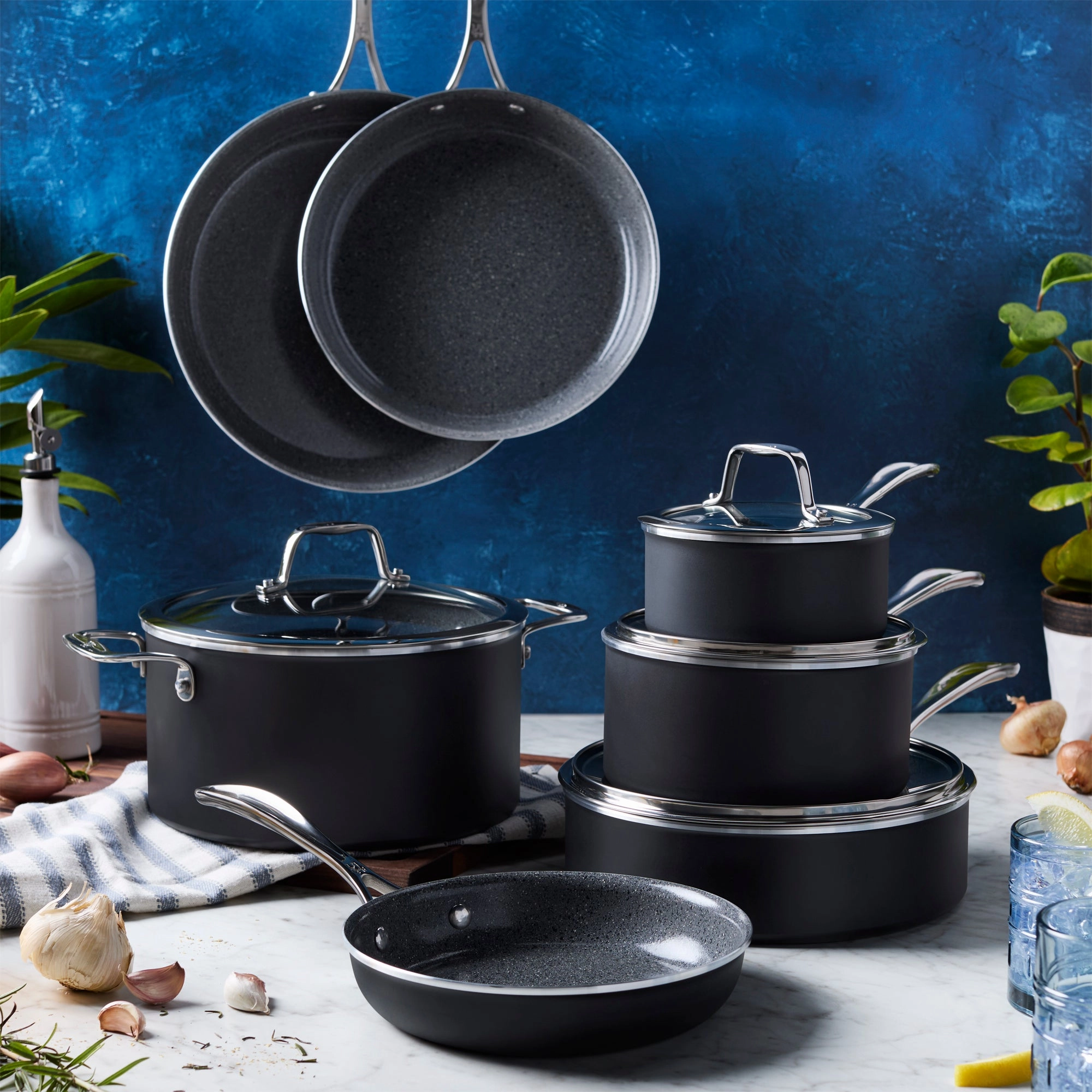 Henckels Capri Ceramic 11-pc Aluminum Ceramic Nonstick Cookware Set