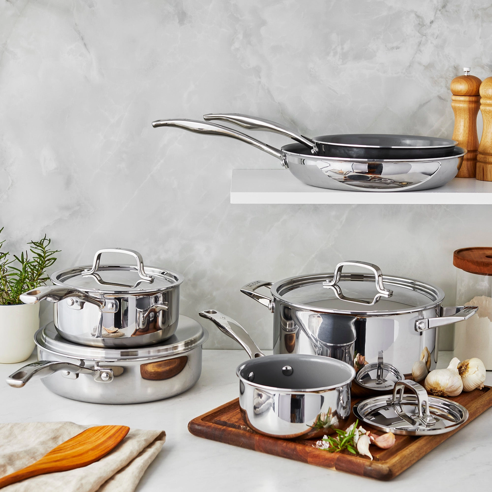 Henckels Clad Alliance 10-pc Stainless Steel Cookware Set