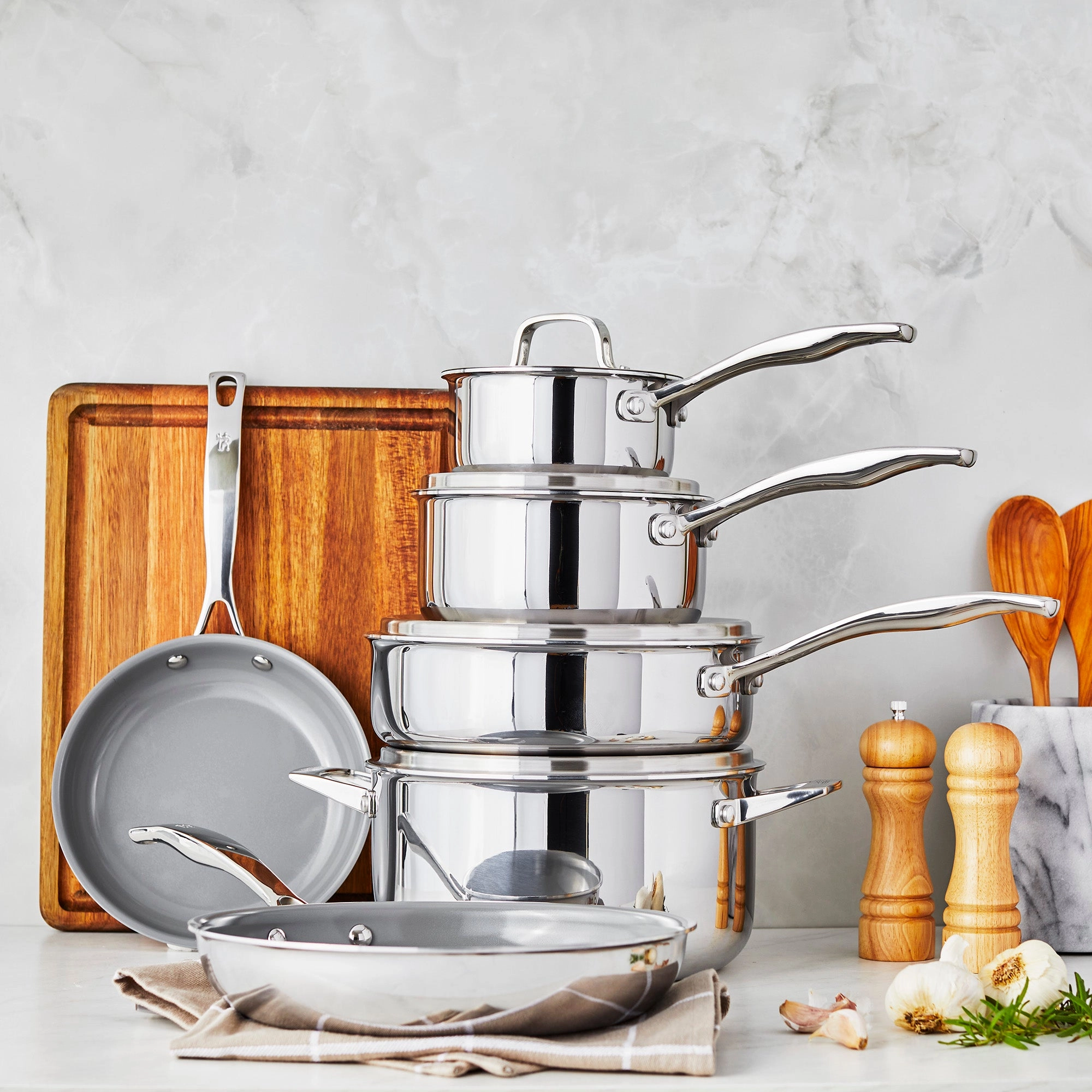 Henckels Clad Alliance 10-pc Stainless Steel Cookware Set