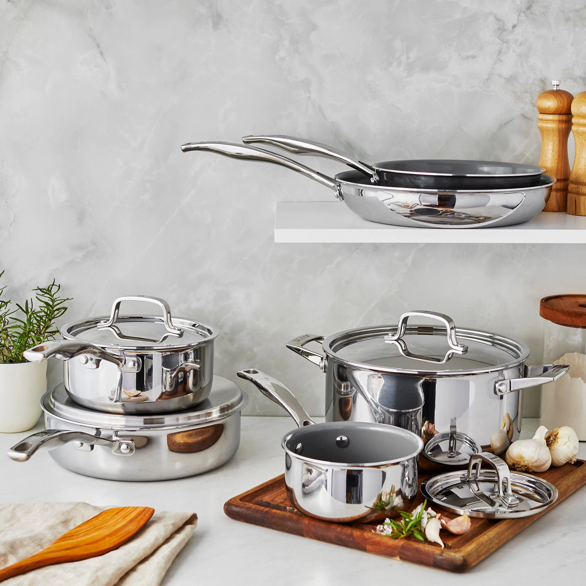 Henckels Clad Alliance 10-pc Stainless Steel Cookware Set