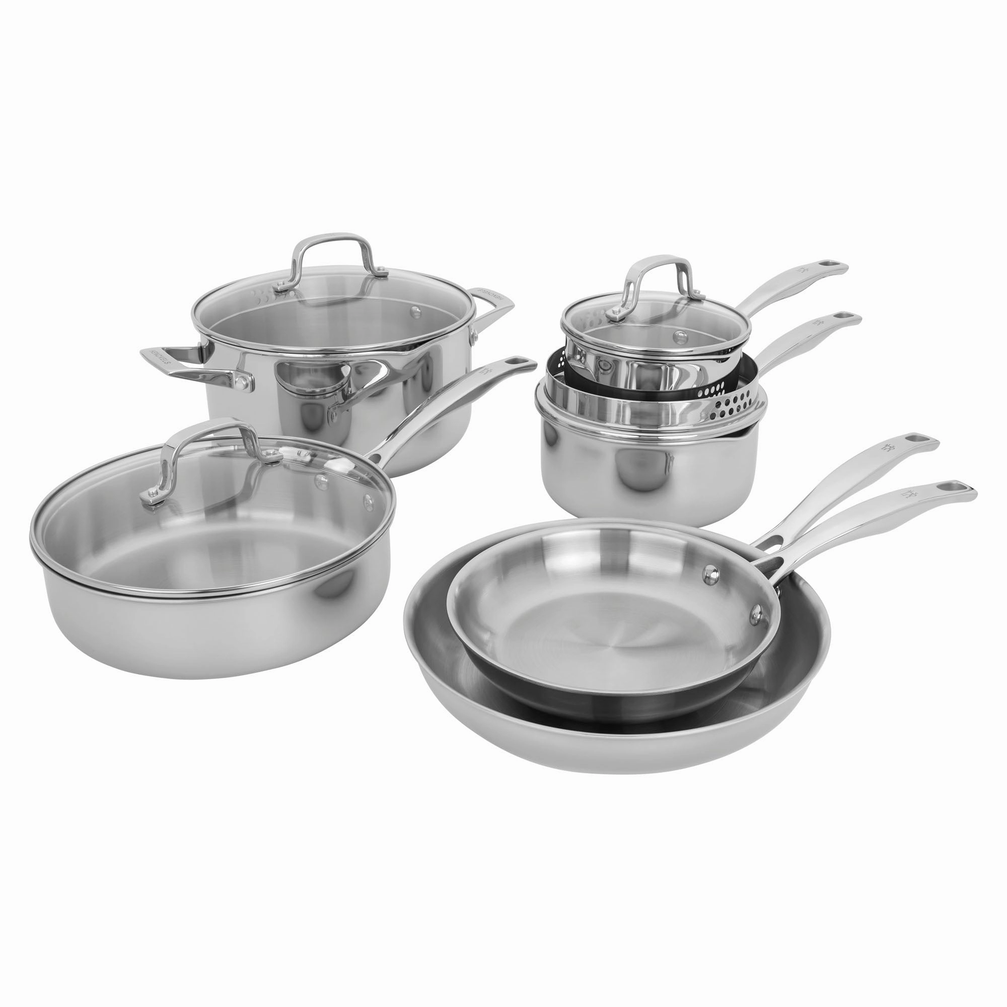 Henckels Clad H3 10-pc Stainless Steel Cookware Set Cookware online kitchen sale