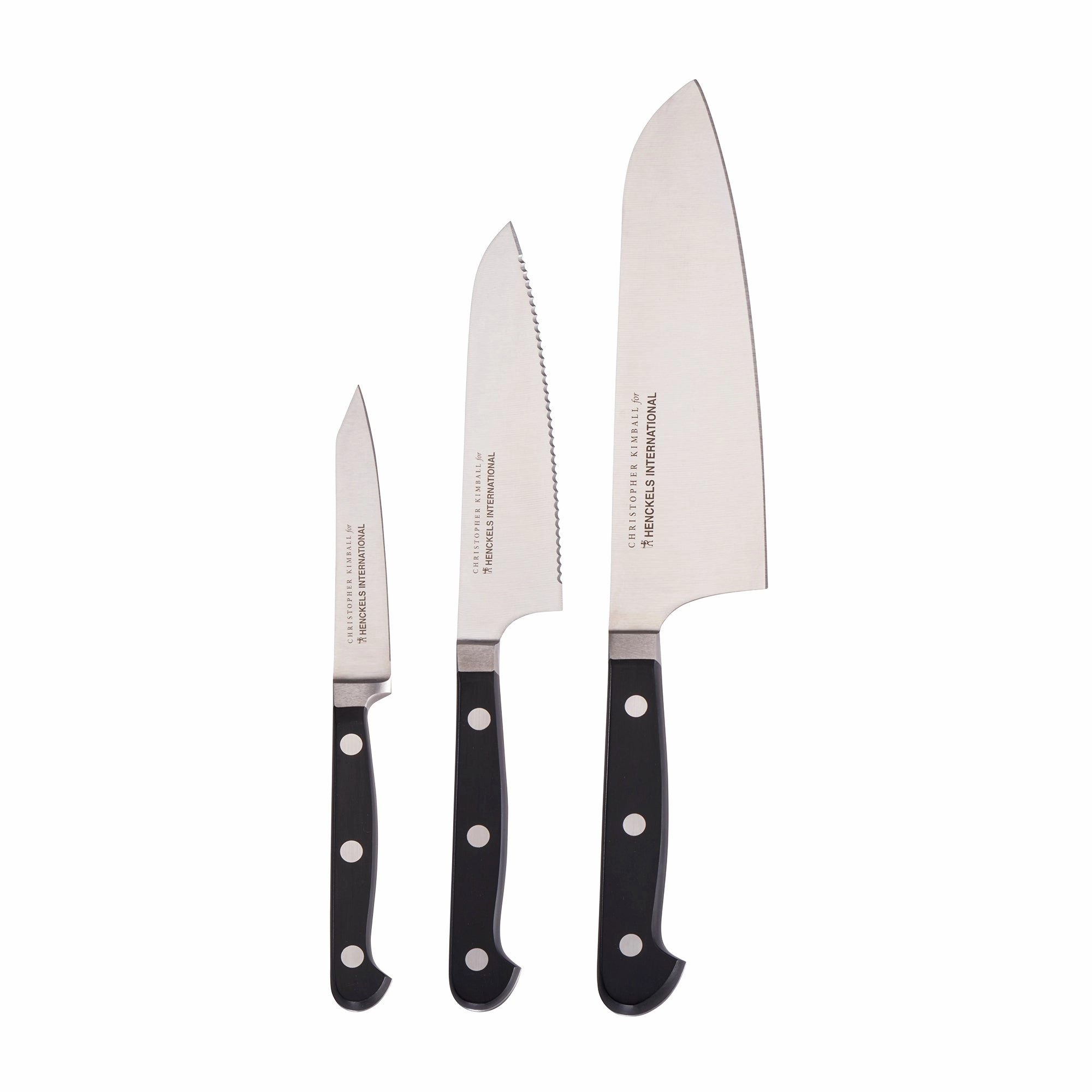 Henckels CLASSIC Christopher Kimball Edition 3-pc Starter Knife Set Cutlery outlet discounts