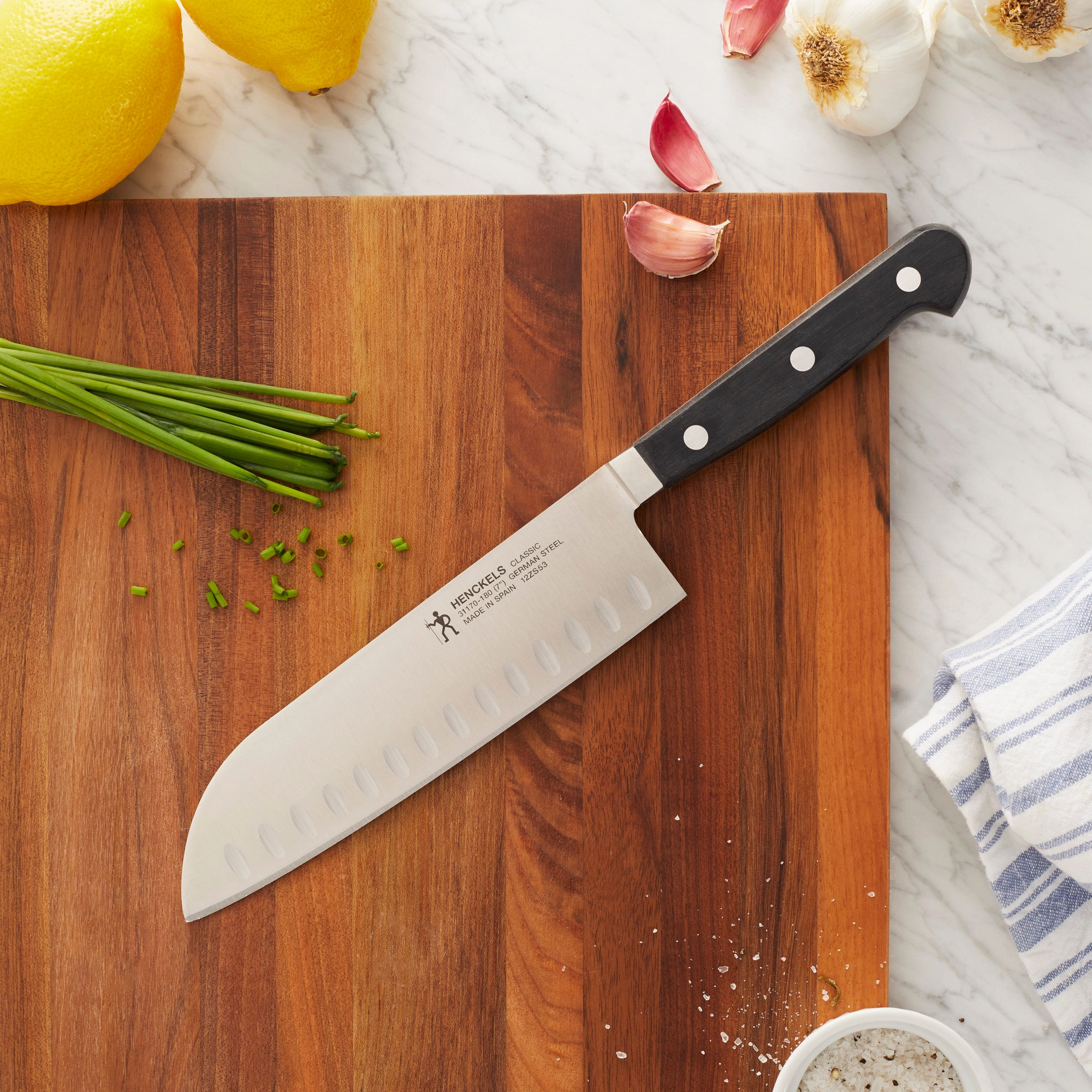 Henckels CLASSIC Hollow Edge Santoku Knife