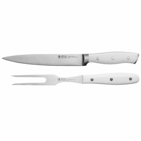 Henckels Forged Accent 2-pc Carving Set - White Handle Cutlery outlet discounts