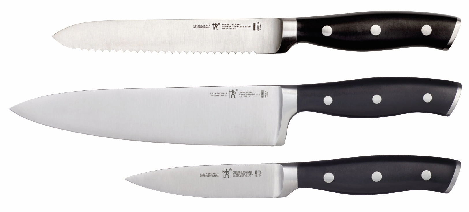 Henckels Forged Accent 3-pc Starter Knife Set Cutlery outlet discounts