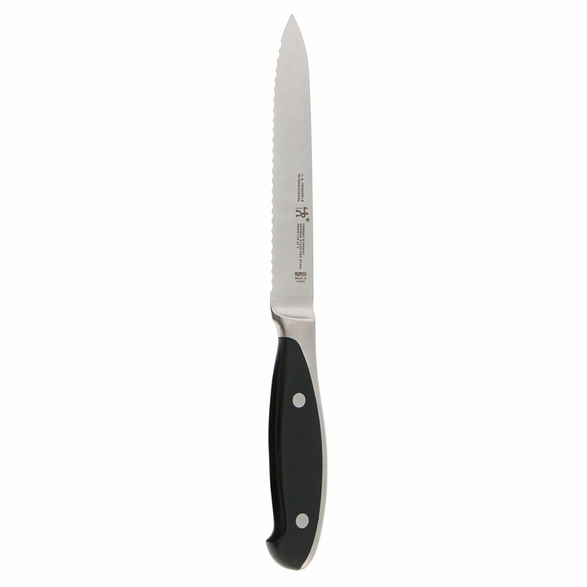 Henckels Forged Synergy 5-inch Serrated Utility Knife Cutlery outlet discounts