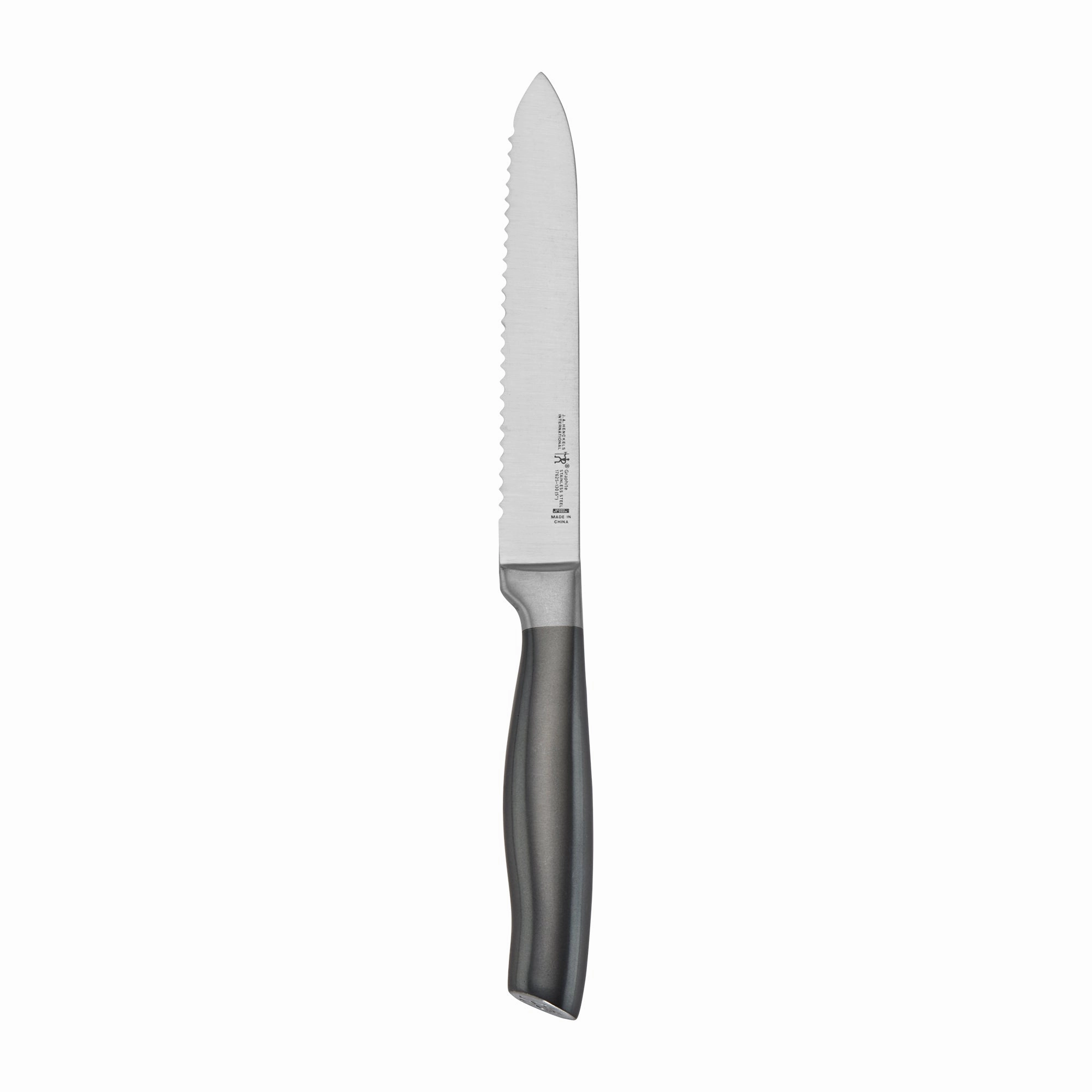 Henckels Graphite 5-inch Serrated Utility Knife Cutlery outlet discounts
