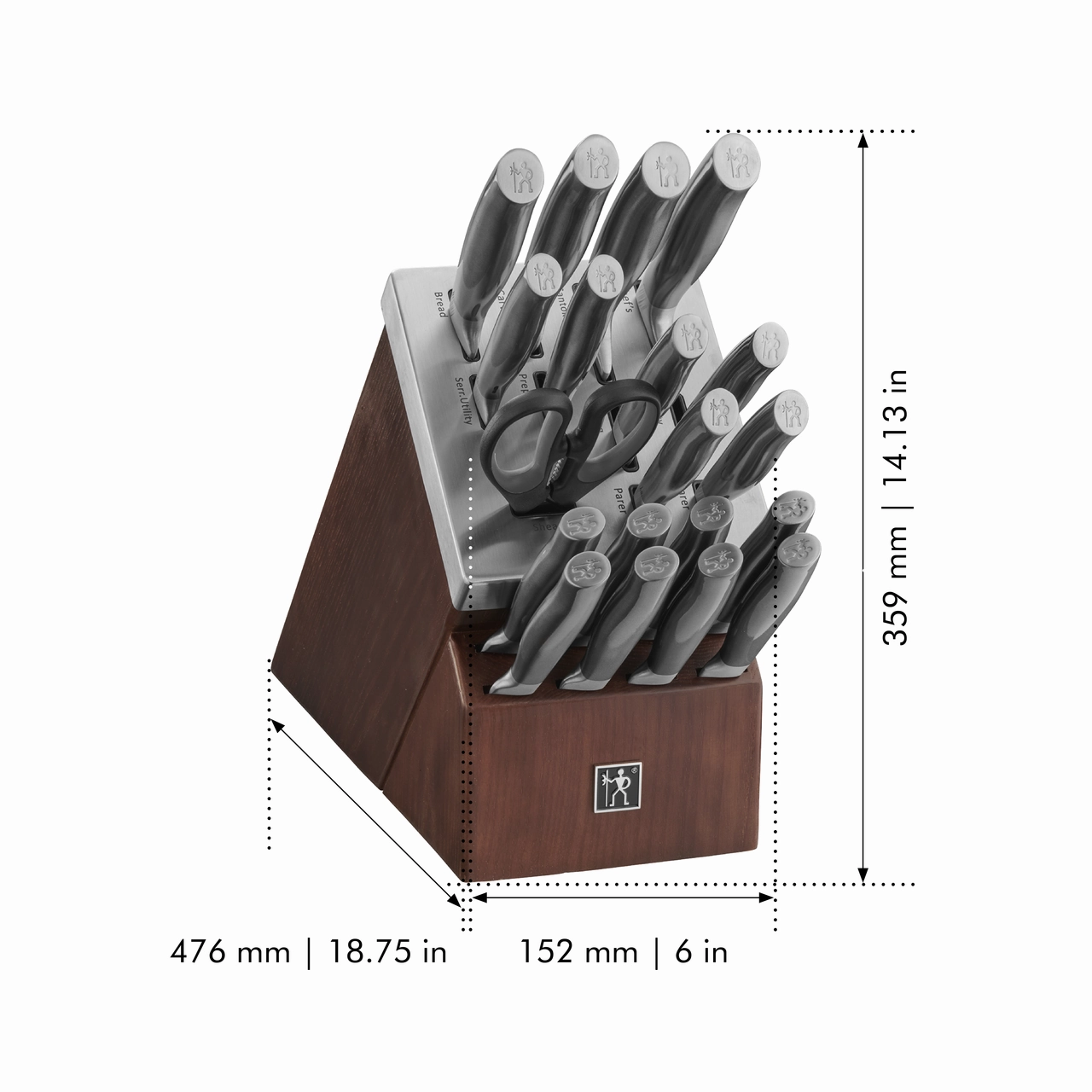 HENCKELS Graphite Self-Sharpening Block Set