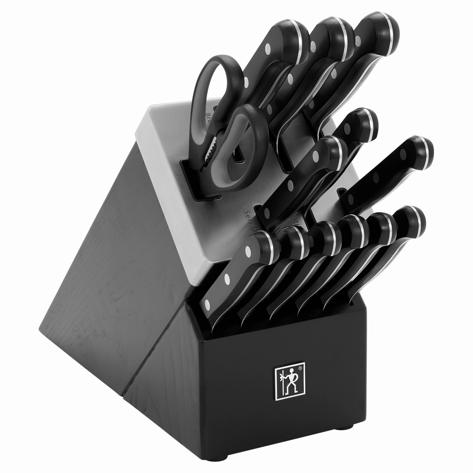 Henckels Solution 14-pc Self-Sharpening Knife Block Set - Black
