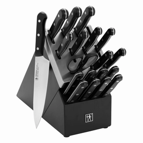 Henckels Solution 20-pc Self-Sharpening Knife Block Set - Black Cutlery outlet discounts