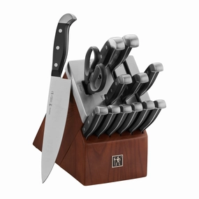 HENCKELS Statement Self-Sharpening Knife Set with Block, Chef Knife, Paring Knife, Bread Knife, Steak Knife, 14-piece Cutlery outlet discounts