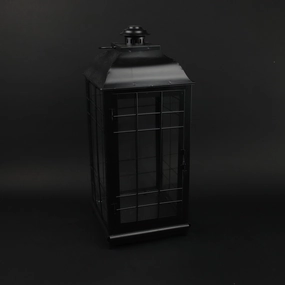 HHD10246 - L Black Lantern Metal Home Decor collection