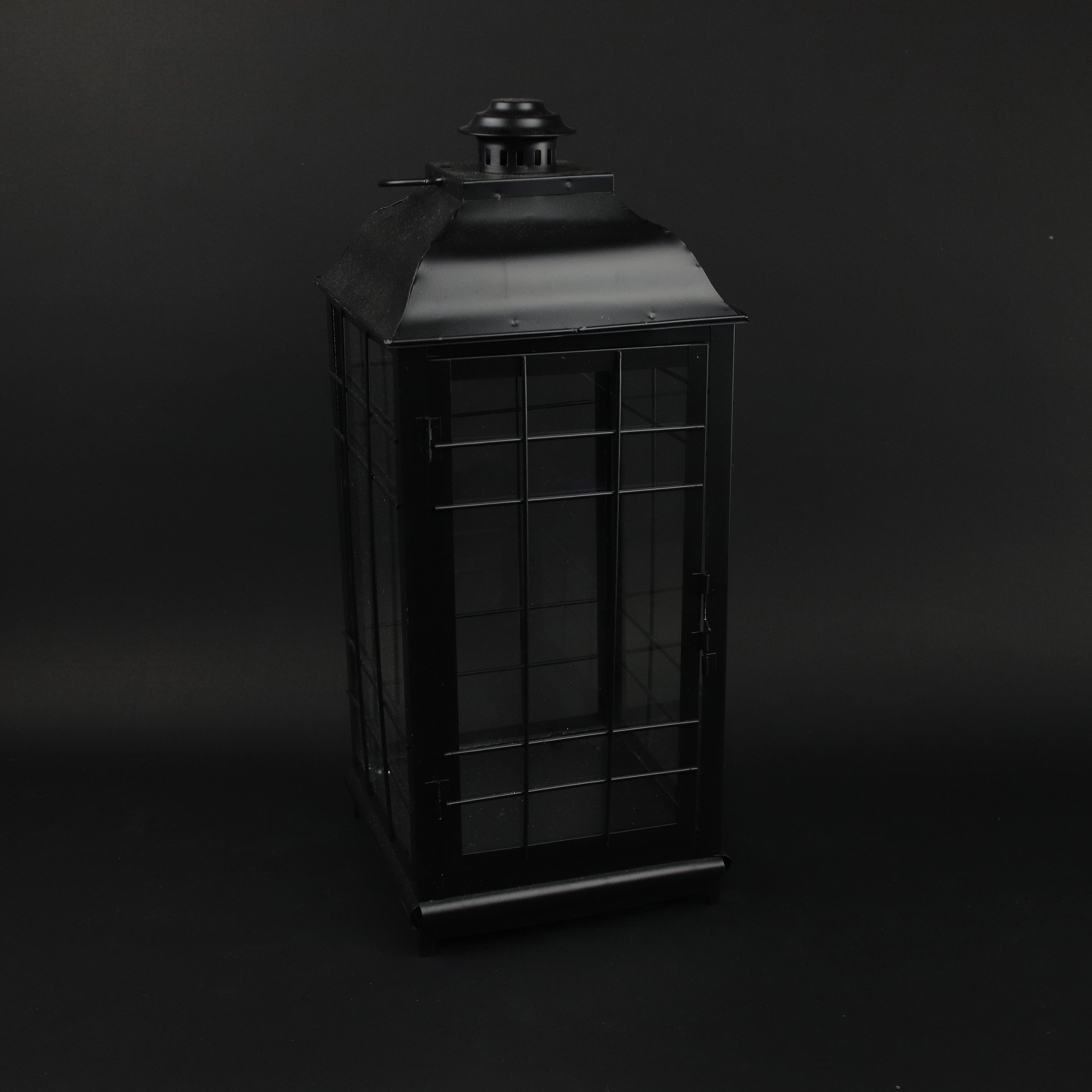 HHD10246 - L Black Lantern Metal Home Decor collection