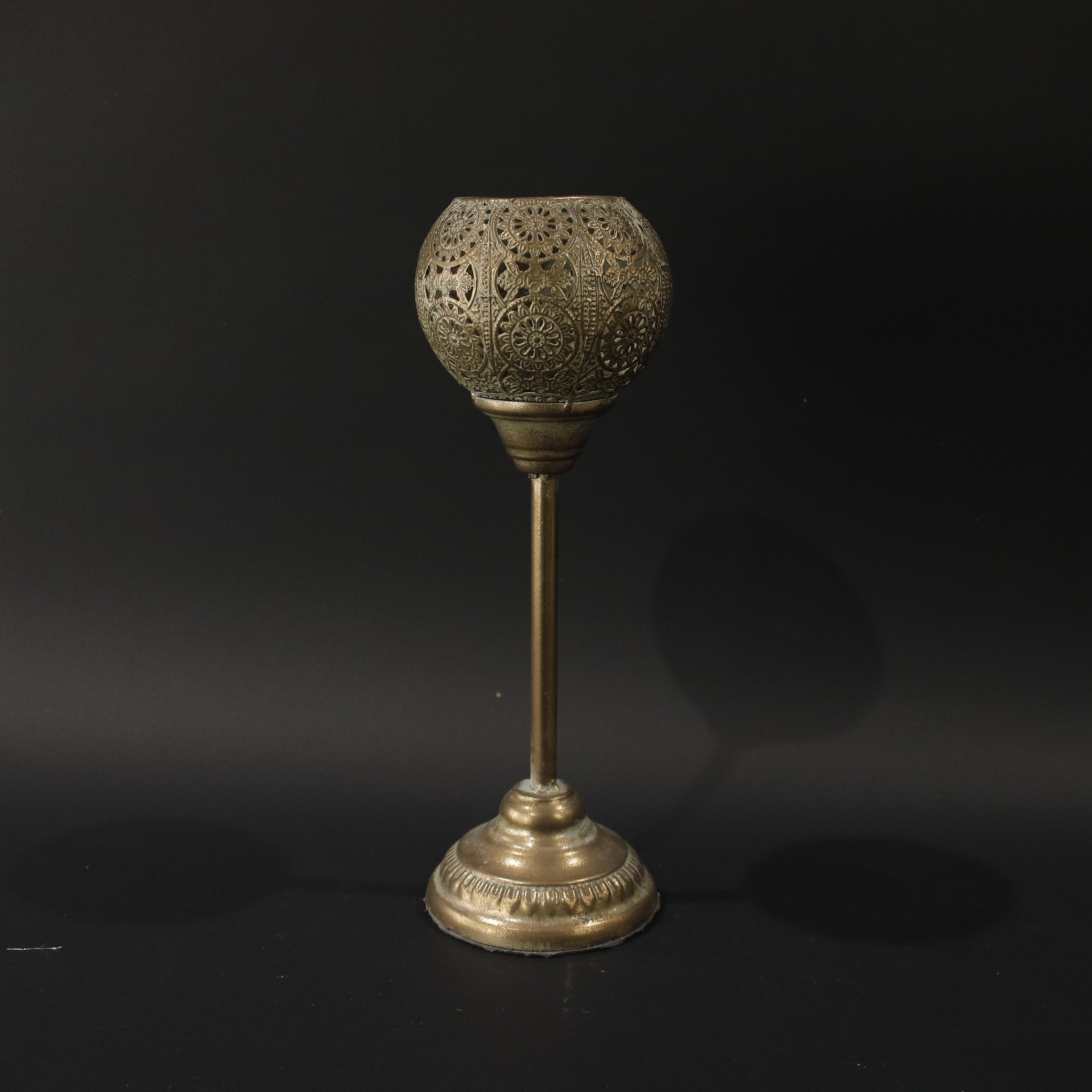 HHD10489 - M Dark Gold Cup Holder Metal Home Decor collection
