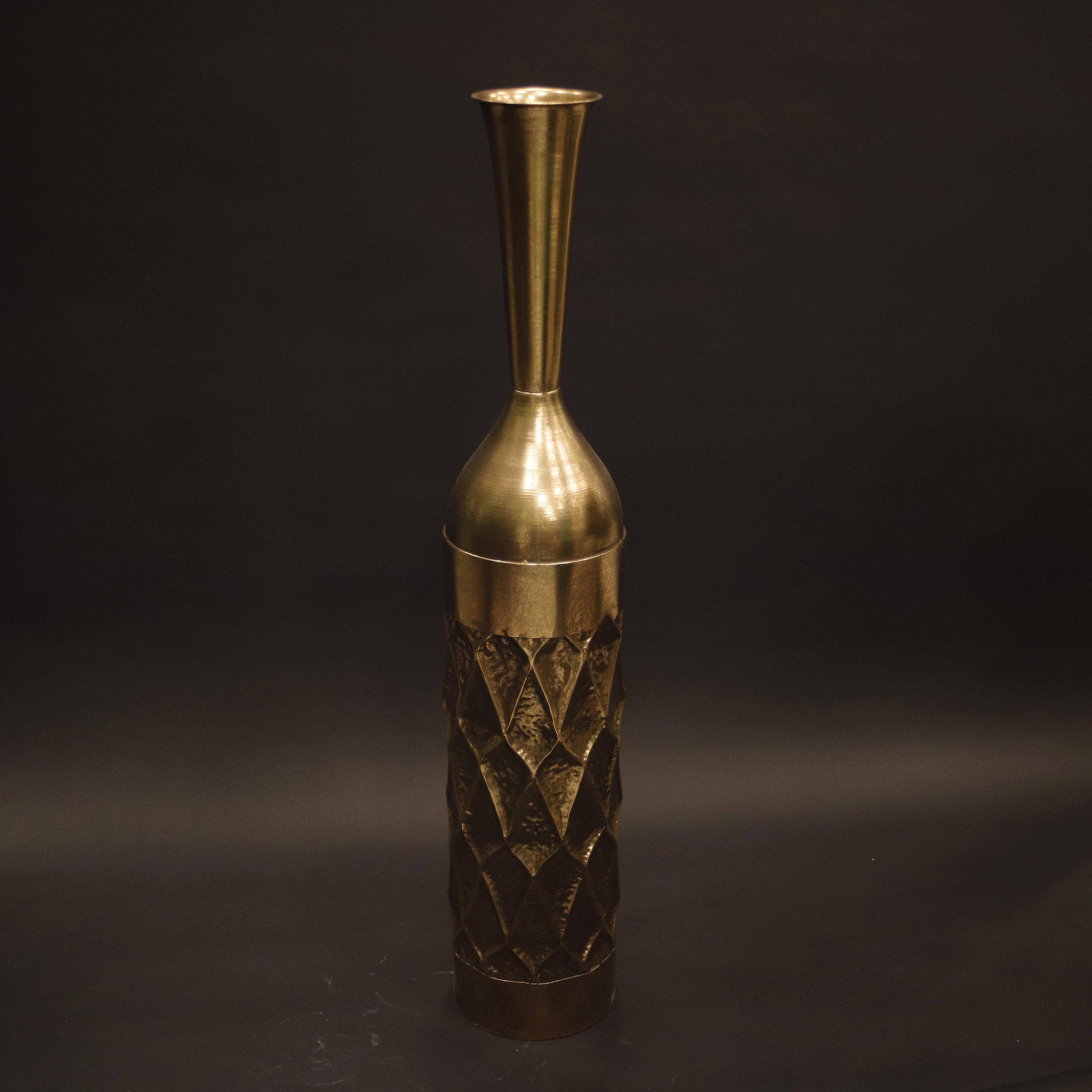 HHD10504 - Gold Teardrop Vase - 1.3m Metal Home Decor collection