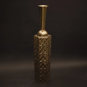HHD10507 - Gold Nugget Vase - 1.45m Metal Home Decor collection